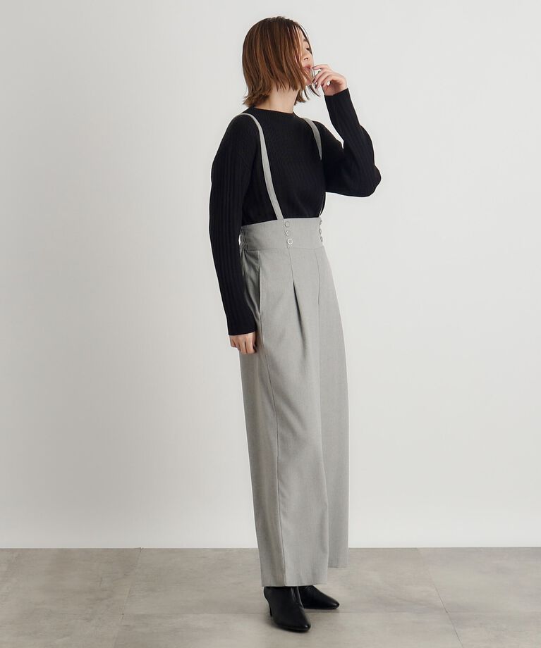 grove「2WAYショルダーストラップワイドパンツ」|その他|