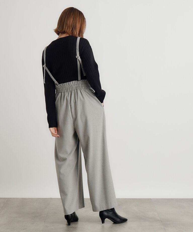 grove「2WAYショルダーストラップワイドパンツ」|その他|