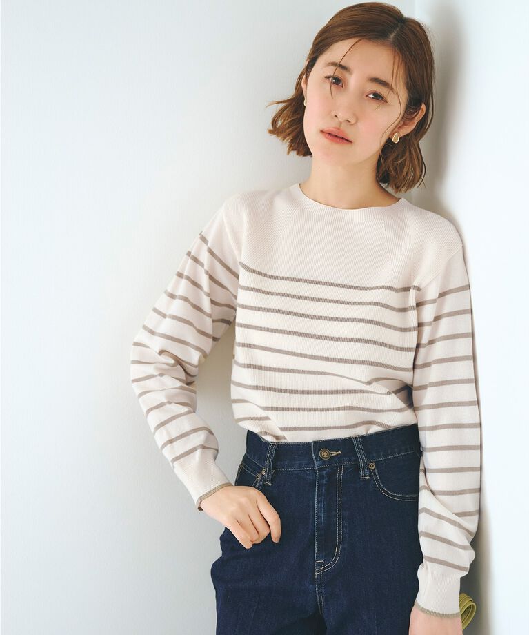 grove「【洗える】毛玉軽減ニットプルオーバー」|ニット・セーター|ライトベージュ(35