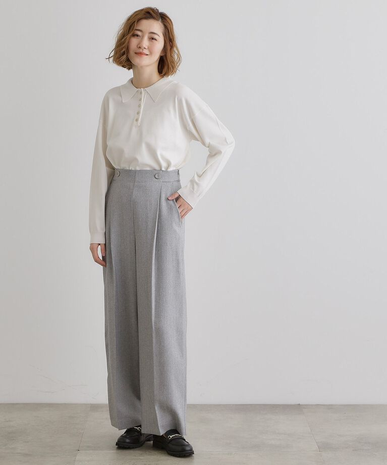 grove「2WAYショルダーストラップワイドパンツ」|その他|