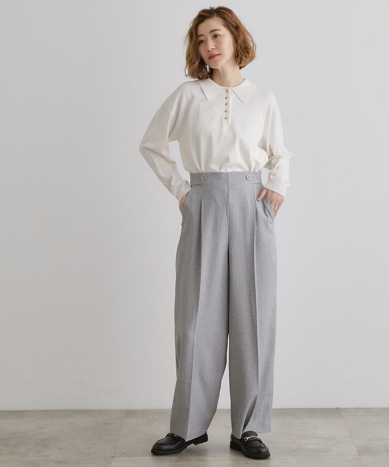 grove「2WAYショルダーストラップワイドパンツ」|その他|