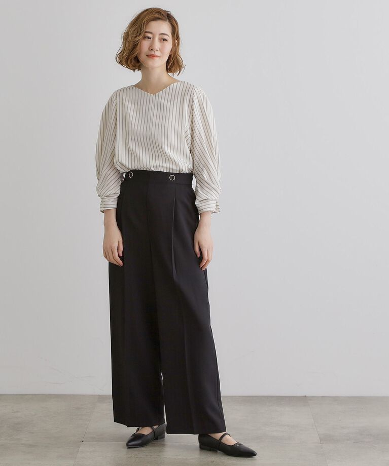 grove「2WAYショルダーストラップワイドパンツ」|その他|