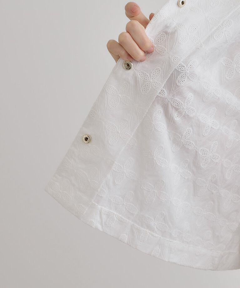 grove「刺繍レースショートジャケット」|テーラードジャケット|