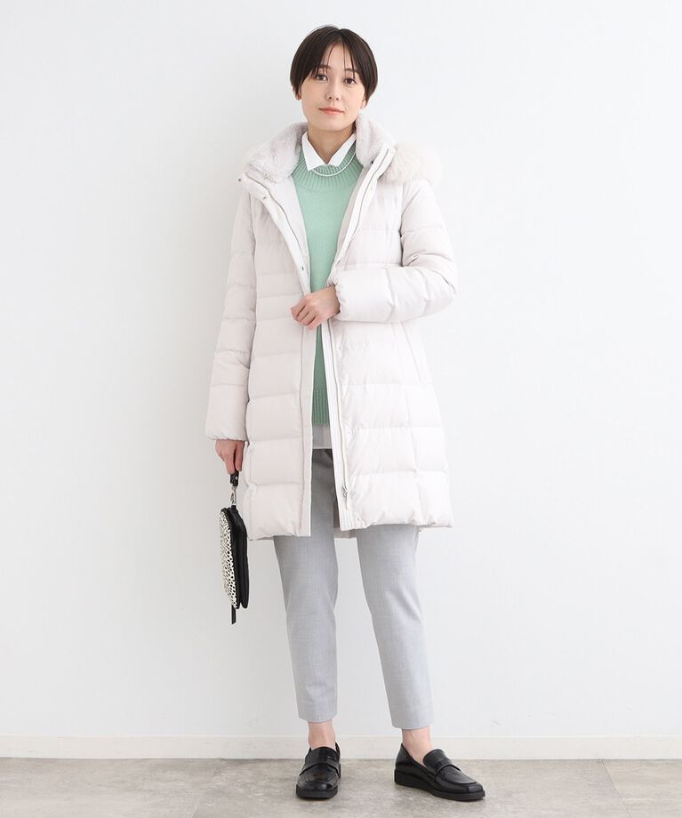 INDIVI「【名品／撥水／抗菌防臭】ロング リサイクルダウンコート」|ダウン|