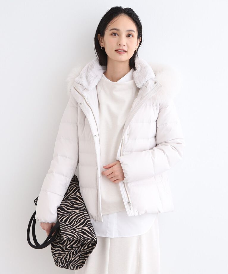 INDIVI「【名品／撥水／抗菌防臭】ショート リサイクルダウンコート」|ダウン|
