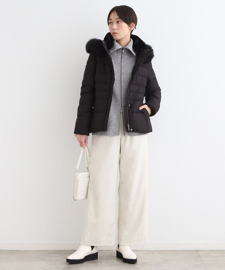 INDIVI「【名品／撥水／抗菌防臭】ショート リサイクルダウンコート」|ダウン|