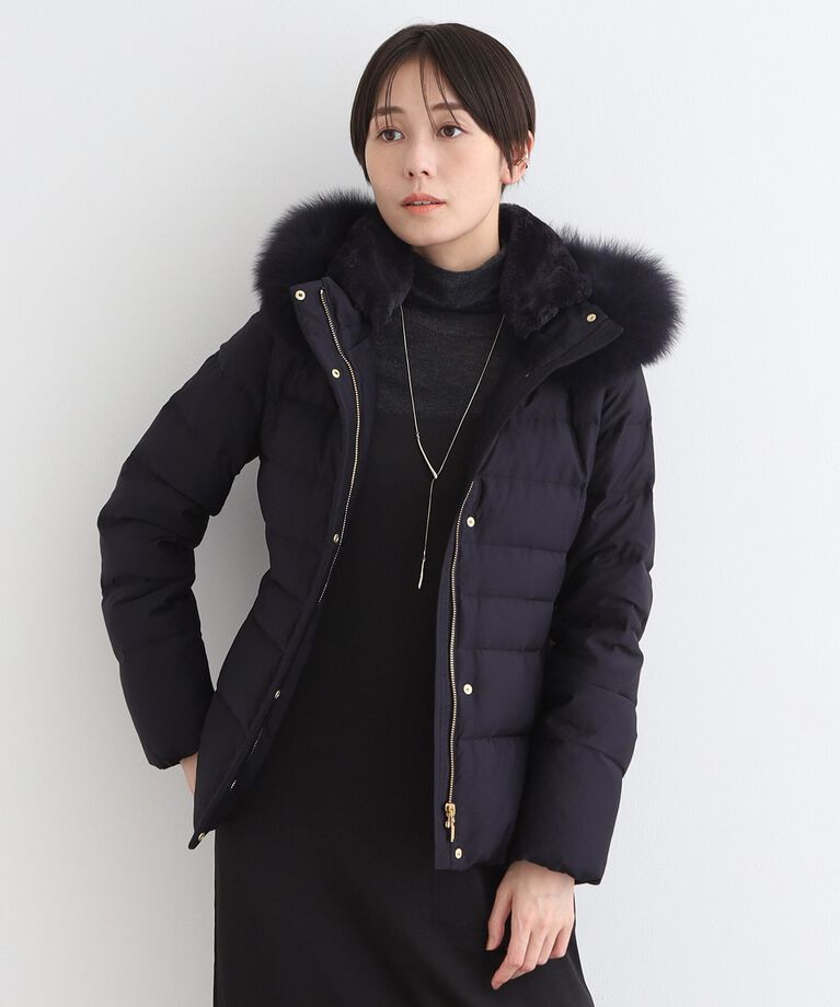 INDIVI「【名品／撥水／抗菌防臭】ショート リサイクルダウンコート」|ダウン|ﾈｲﾋﾞｰ(094)