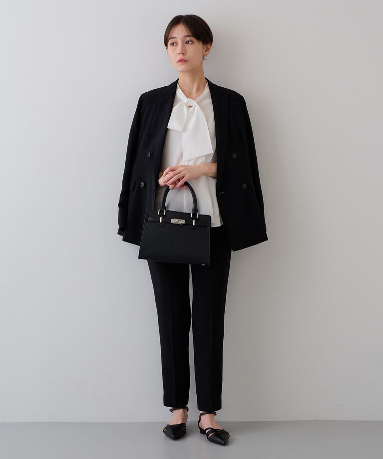 INDIVI「春SALE！【2点セット／UVケア】ツイードジレ＆ボウタイブラウス カセット服」|その他|