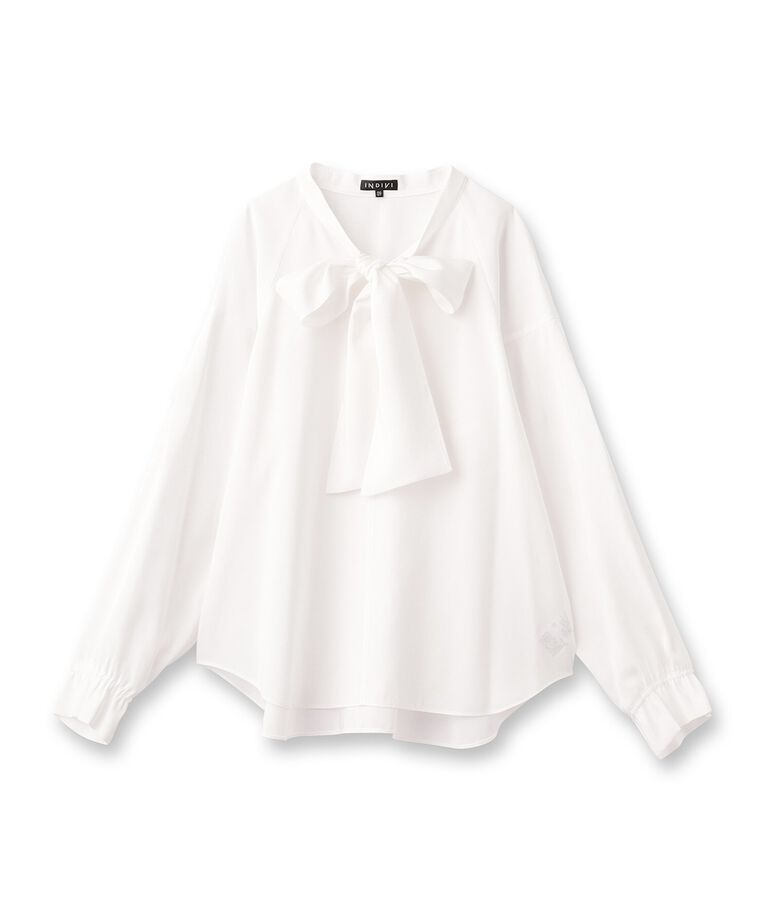 INDIVI「春SALE！【2点セット／UVケア】ツイードジレ＆ボウタイブラウス カセット服」|その他|