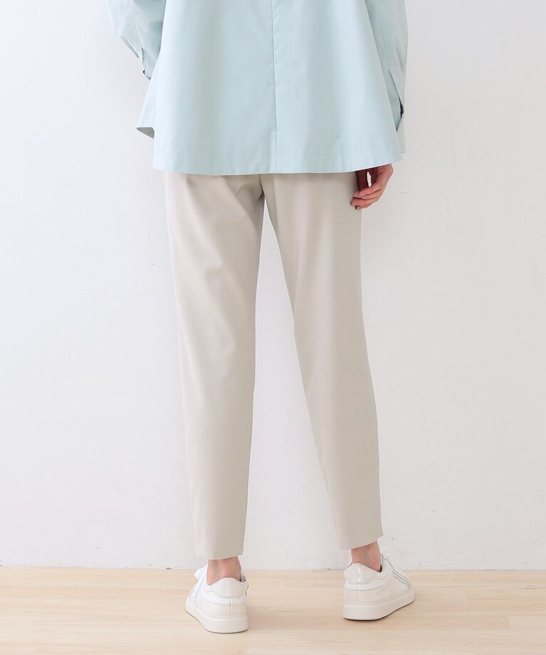 INDIVI「春SALE！【褒められパンツ】ストレッチ タックテーパードパンツ」|その他|