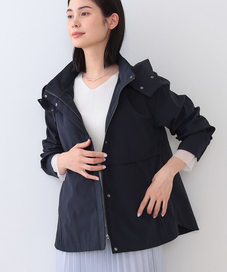 INDIVI「春SALE！【撥水／UVケア】マルチWAYマウンテンパーカー」|ブルゾン・スタジャン|ネイビー(094)