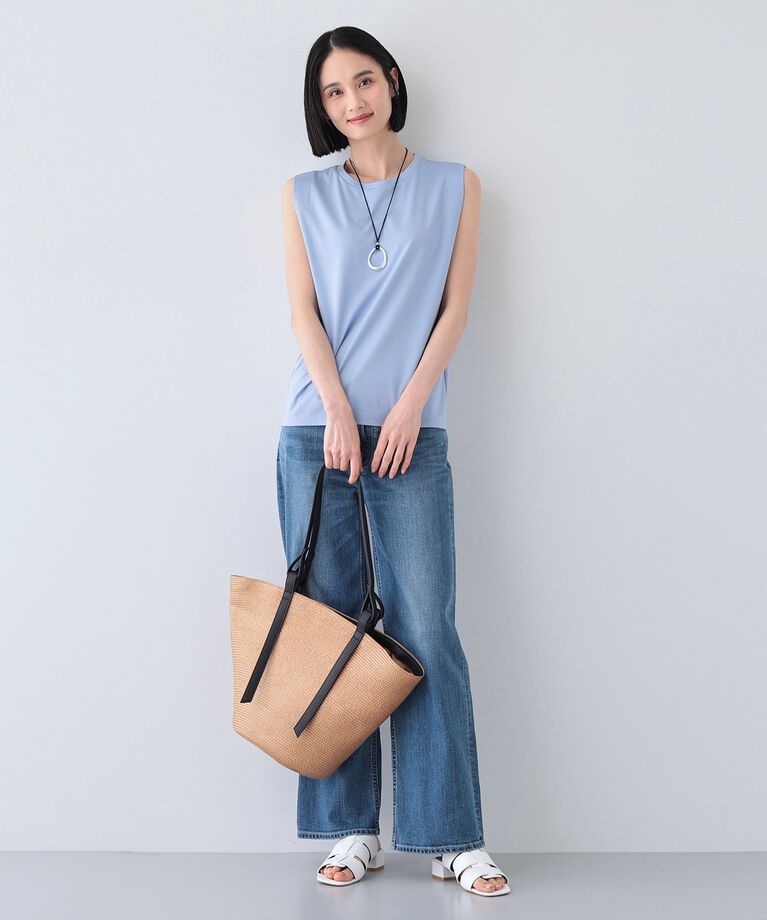 INDIVI「【洗える】きれいめノースリーブトップス」|Tシャツ・カットソー|