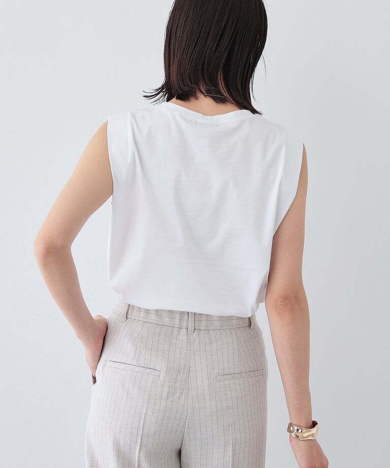 INDIVI「【洗える】きれいめノースリーブトップス」|Tシャツ・カットソー|
