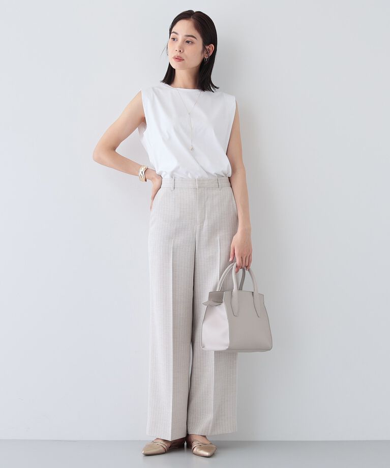INDIVI「【洗える】きれいめノースリーブトップス」|Tシャツ・カットソー|