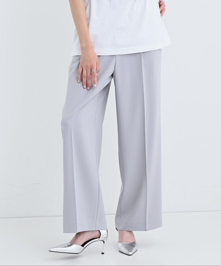 GALLEST「【接触冷感／セットアップ対応】イージーストレートワイドパンツ【通勤・セレモニー】」|その他|ライトグレー(311