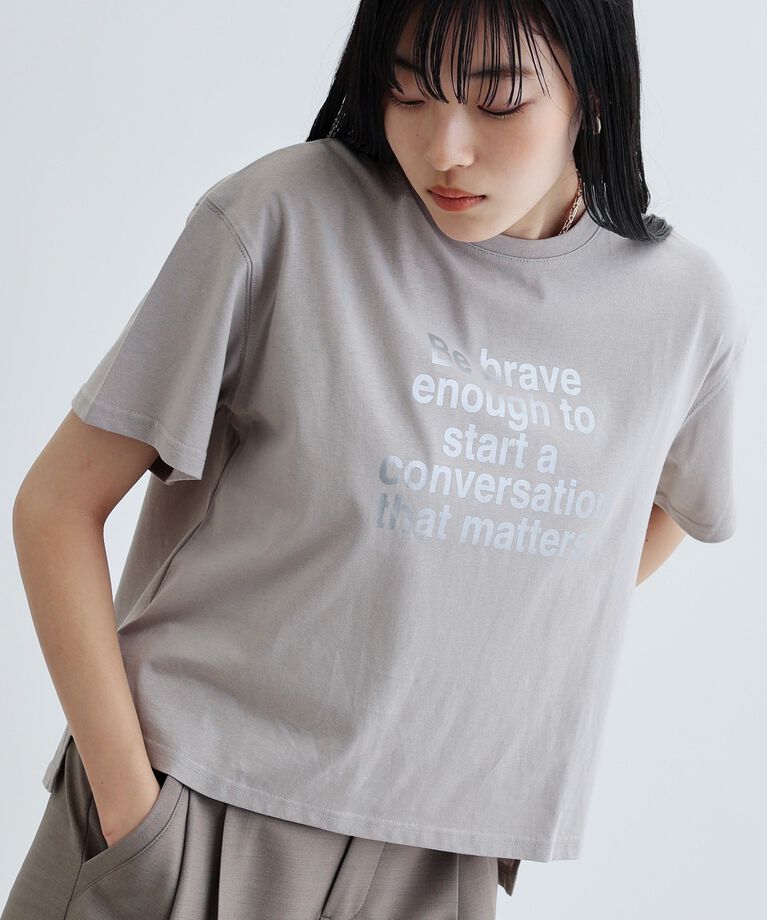 GALLEST「【再入荷】ボックスシルエットロゴTシャツ」|Tシャツ・カットソー|ライトグレー(011