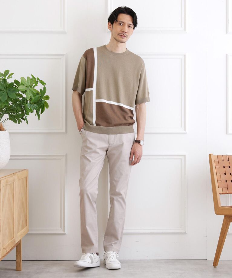 TAKEO KIKUCHI「【全7サイズ×7色展開！】トップマルチヘリンボン パンツ」|その他|