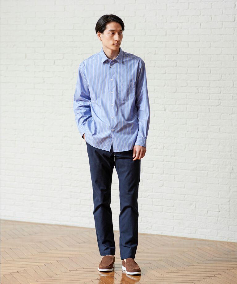 TAKEO KIKUCHI「【Made in JAPAN】播州織 ヘリンボン ストレート パンツ」|その他|