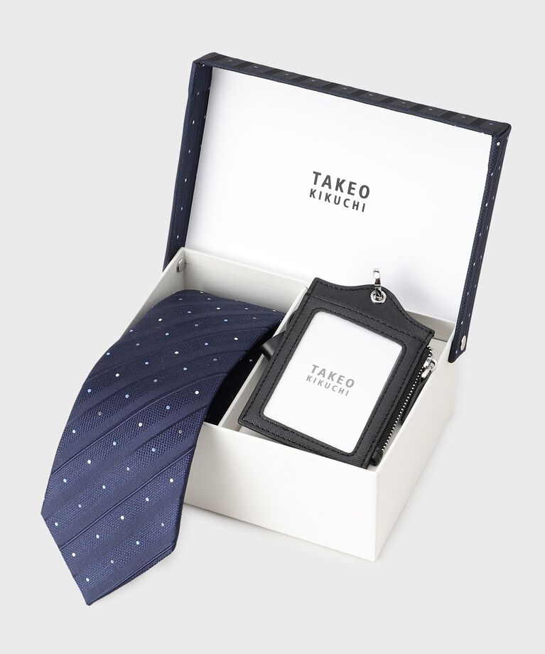 TAKEO KIKUCHI「【BOXセット】ベーシックネクタイ＆IDホルダー」|ネクタイ・蝶ネクタイ|