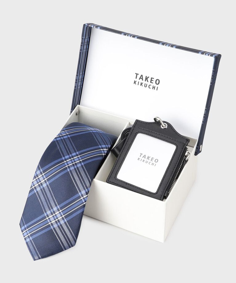 TAKEO KIKUCHI「【BOXセット】ベーシックネクタイ＆IDホルダー」|ネクタイ・蝶ネクタイ|