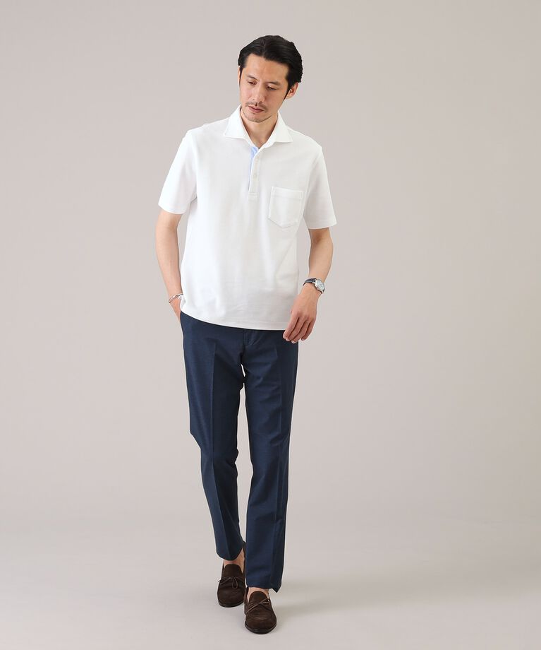 TAKEO KIKUCHI「【抗菌防臭／5サイズ展開】ハニカムメランジ ポロシャツ」|ポロシャツ|
