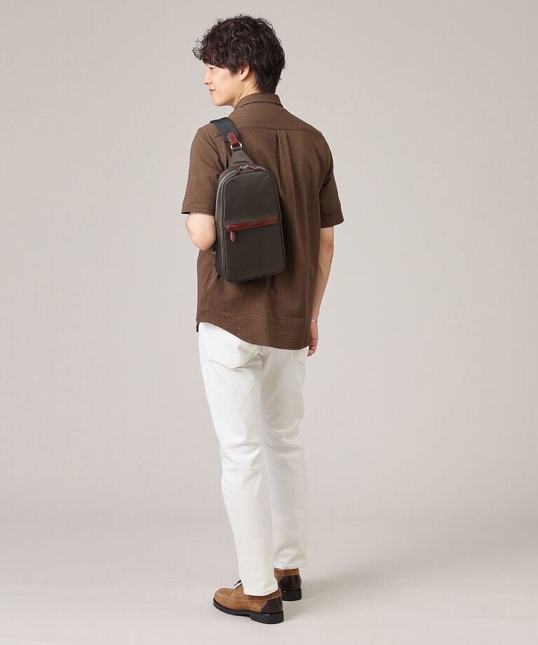 TAKEO KIKUCHI「【ヘビタン】レザーコンビナイロン ワンショルダーバッグ」|その他|