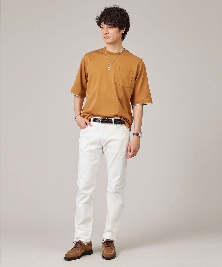 TAKEO KIKUCHI「【ONOFF対応】レザーメッシュベルト」|ベルト|