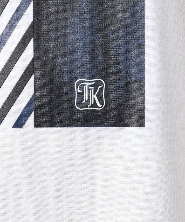 TAKEO KIKUCHI「アーカイブストライプDM長袖ポンチTシャツ」|Tシャツ・カットソー|