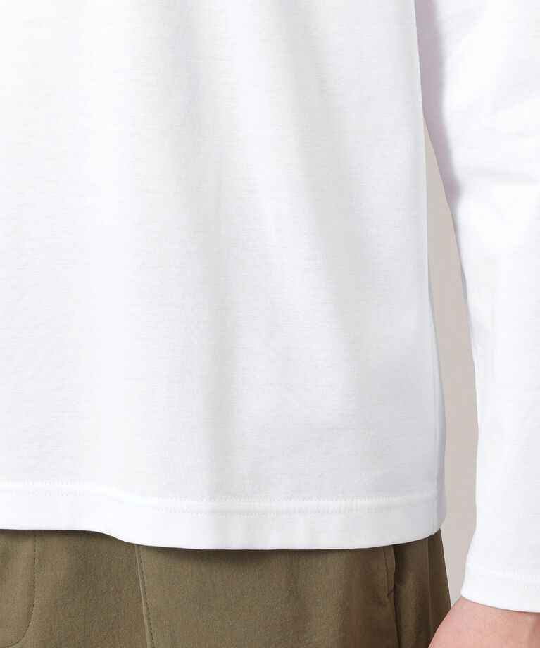 TAKEO KIKUCHI「アーカイブストライプDM長袖ポンチTシャツ」|Tシャツ・カットソー|