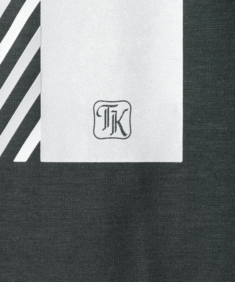 TAKEO KIKUCHI「アーカイブストライプDM長袖ポンチTシャツ」|Tシャツ・カットソー|