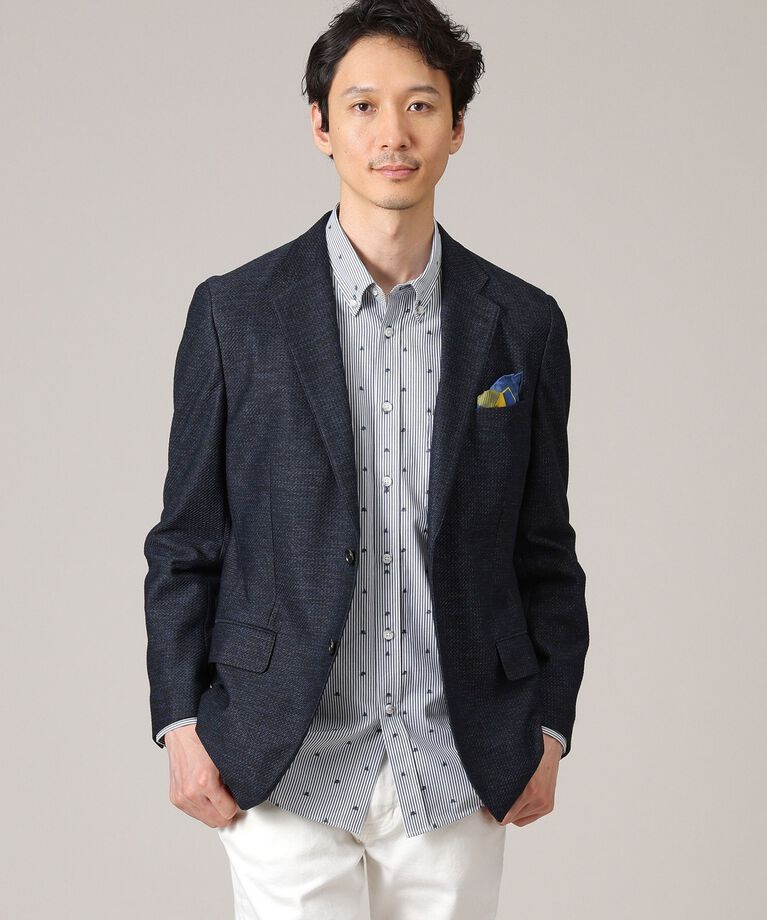 TAKEO KIKUCHI「ハットモチーフ ジャカード ストライプ シャツ」|シャツ・ブラウス|
