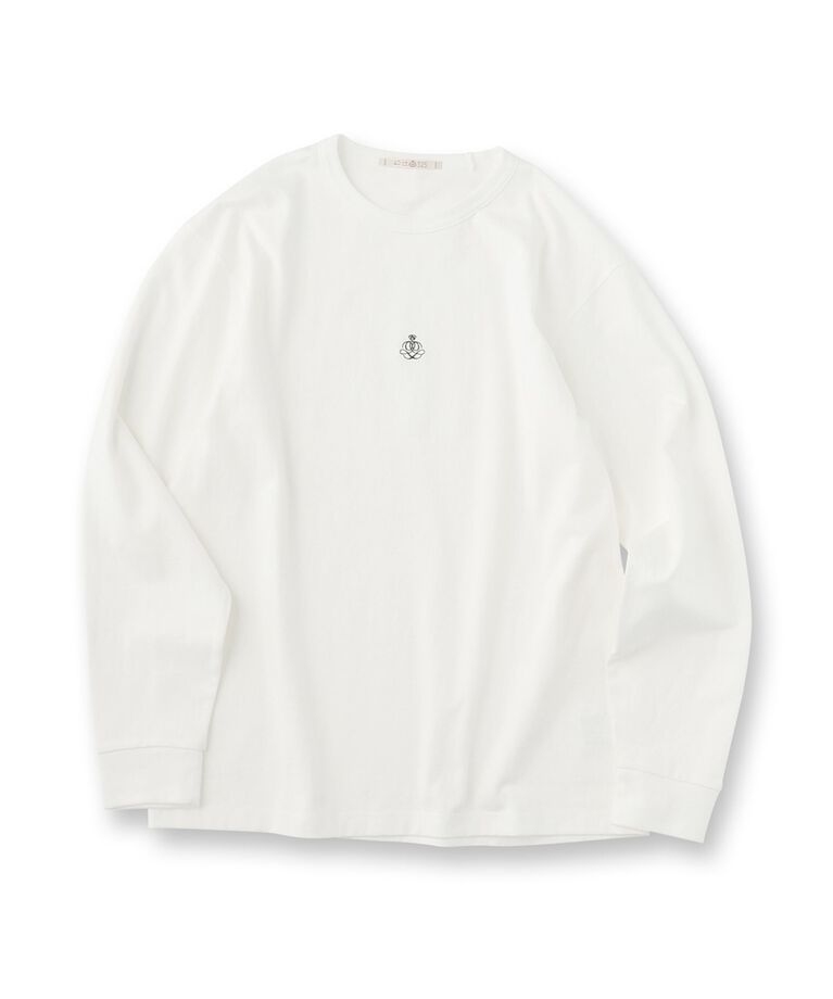 40CARATS&525「＆マーク刺繍長袖Tシャツ」|Tシャツ・カットソー|