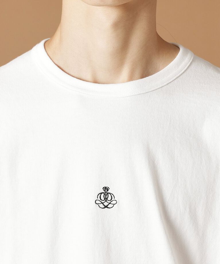 40CARATS&525「＆マーク刺繍長袖Tシャツ」|Tシャツ・カットソー|