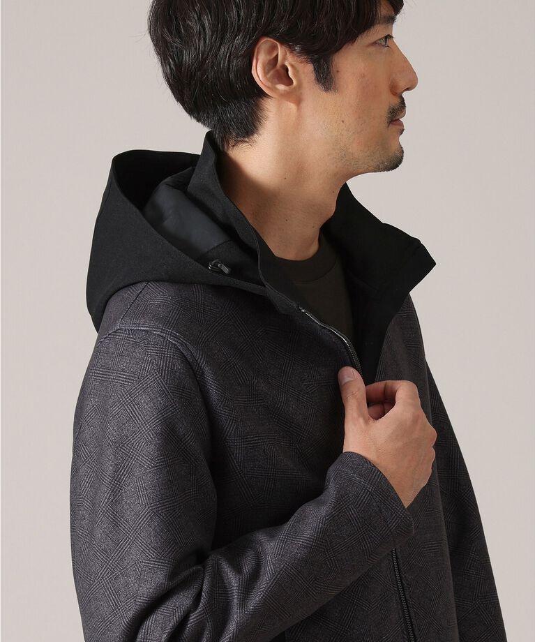 TAKEO KIKUCHI「【DOWN FABRIC】ダウンファブリック　フード ZIP UP　ブルゾン」|ブルゾン・スタジャン|