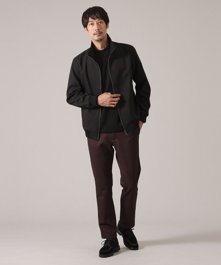 TAKEO KIKUCHI「【DOWN FABRIC】ダウンファブリック ZIP UP リブブルゾン」|ブルゾン・スタジャン|