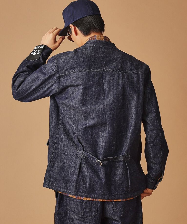 40CARATS&525「525DENIMノーカラー カバーオール」|ブルゾン・スタジャン|