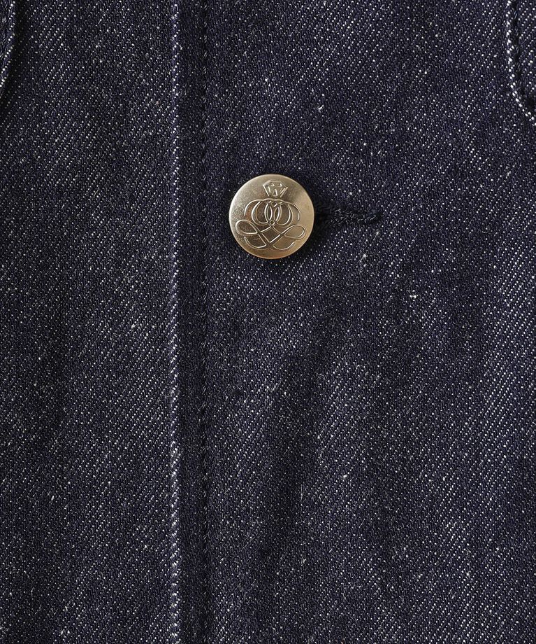40CARATS&525「525DENIMノーカラー カバーオール」|ブルゾン・スタジャン|