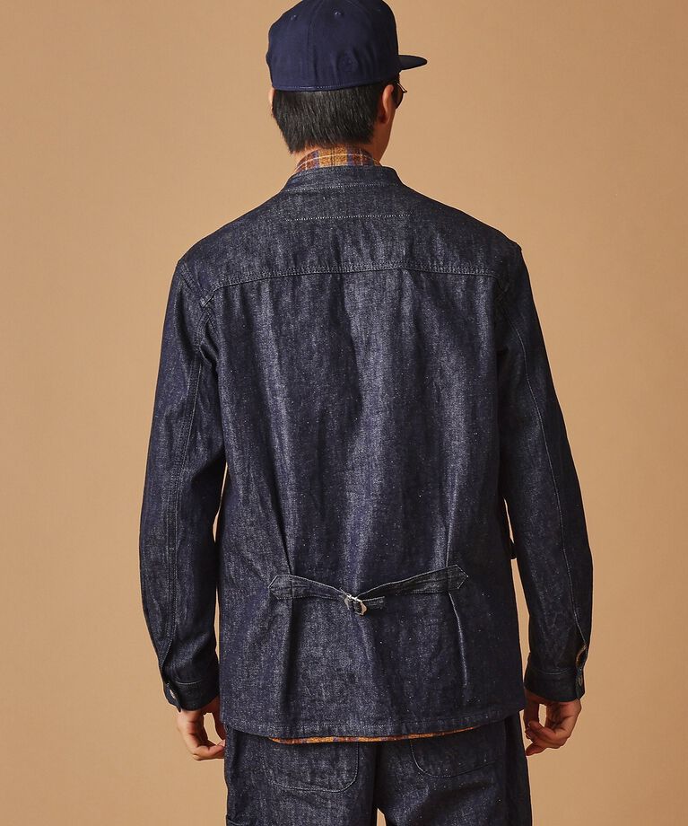 40CARATS&525「525DENIMノーカラー カバーオール」|ブルゾン・スタジャン|