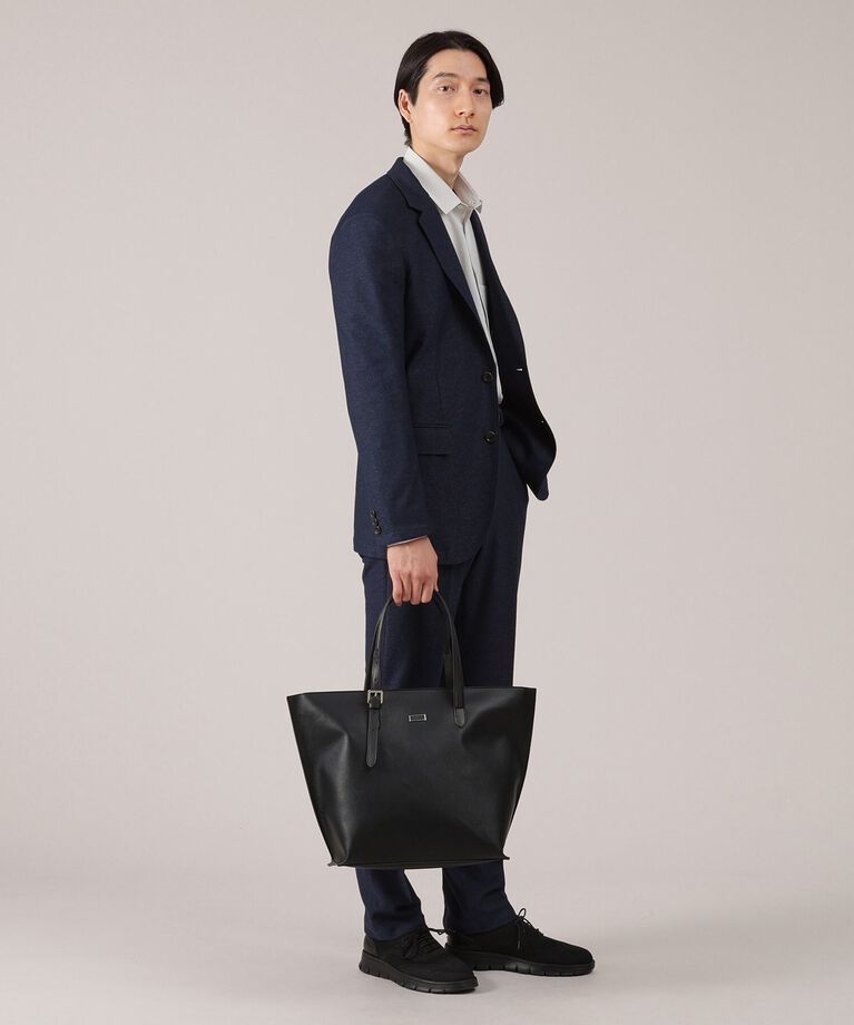 TAKEO KIKUCHI「レザーハンドル シュリンクPU トート」|トートバッグ|