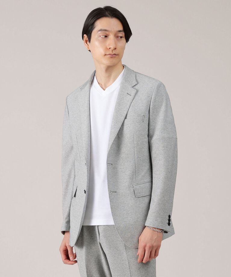 TAKEO KIKUCHI「【抗菌防臭】尾州 リネンブレンド ハニカムメッシュ ジャケット」|テーラードジャケット|