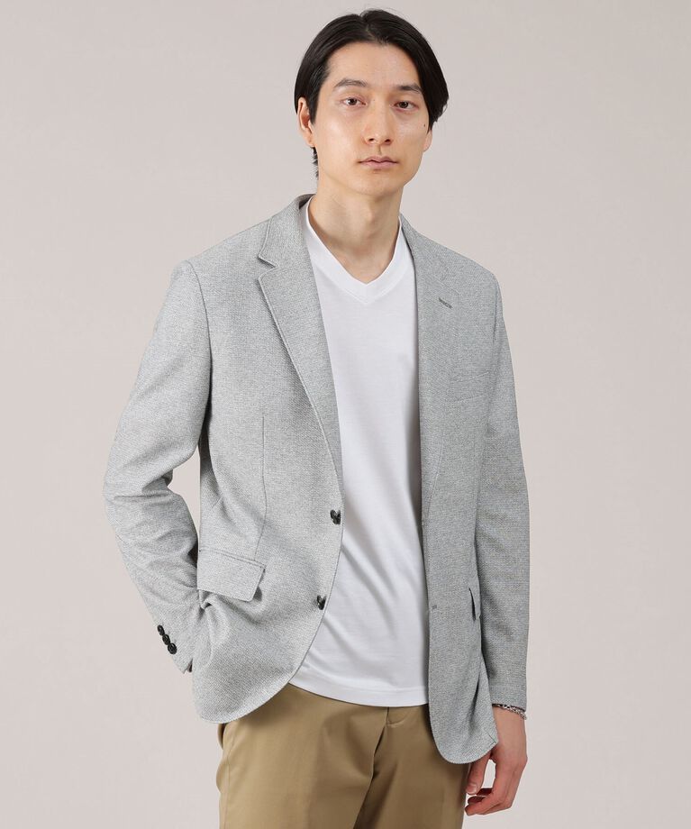 TAKEO KIKUCHI「【抗菌防臭】尾州 リネンブレンド ハニカムメッシュ ジャケット」|テーラードジャケット|