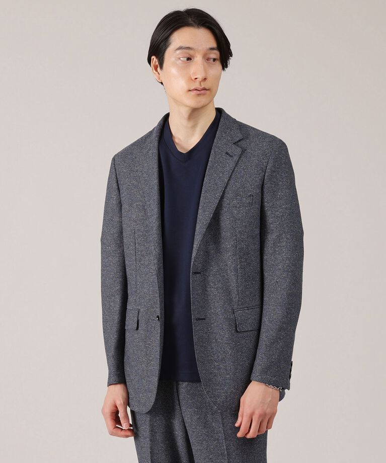 TAKEO KIKUCHI「【抗菌防臭】尾州 リネンブレンド ハニカムメッシュ ジャケット」|テーラードジャケット|