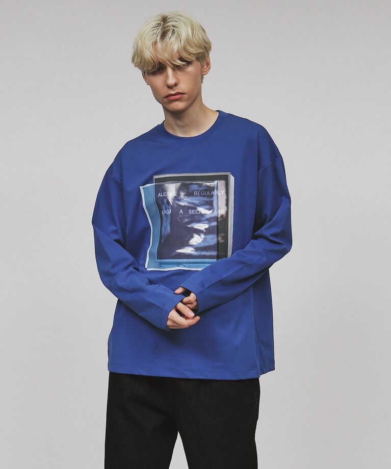 tk.TAKEO KIKUCHI「コラージュカットソー」|Tシャツ・カットソー|ﾌﾞﾙｰ(093)