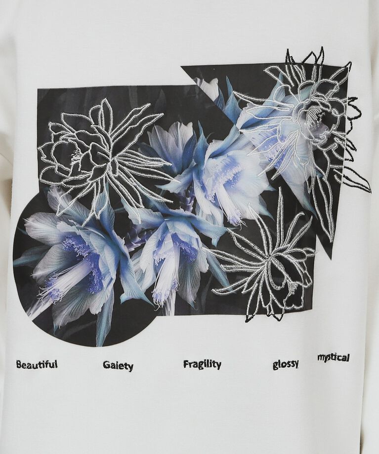 tk.TAKEO KIKUCHI「ナイトクイーン刺繍プルオーバー」|Tシャツ・カットソー|