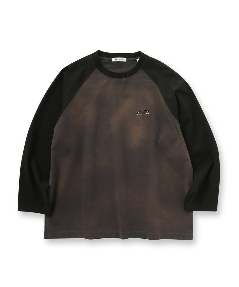 tk.TAKEO KIKUCHI「ブリーチラグランスリーブTシャツ」|Tシャツ・カットソー|