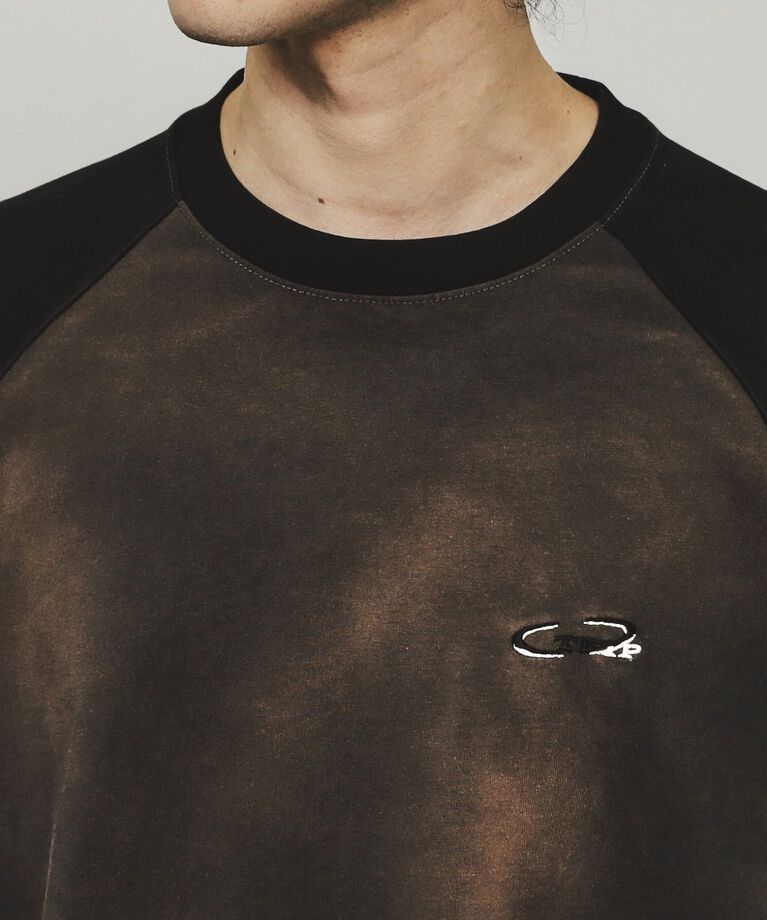 tk.TAKEO KIKUCHI「ブリーチラグランスリーブTシャツ」|Tシャツ・カットソー|