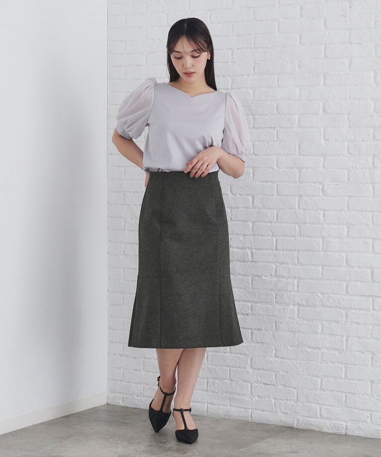 index「《5color/S-LLsize》ストレッチマーメイドスカート/セットアップ対応【洗濯機洗い可/イージーケア】」|スカート|