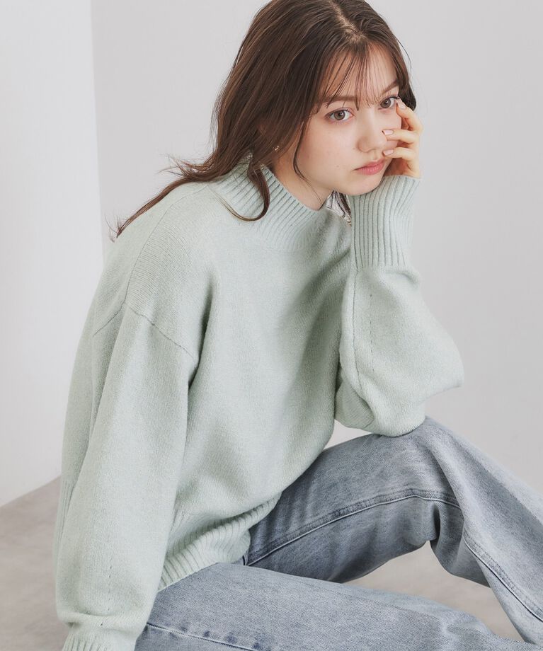 index「《5color/S-LLsize》ミックスカラーラメハイネックニット【洗濯機洗い可】」|ニット・セーター|ﾗｲﾄｸﾞﾘｰﾝ(620)