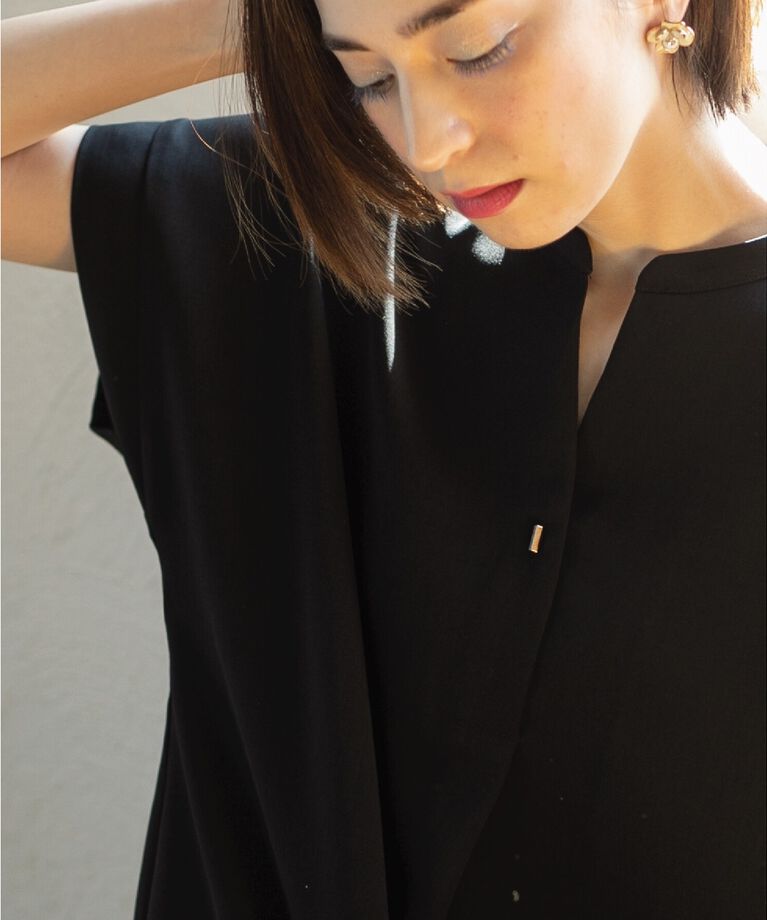 OPAQUE.CLIP「≪7color/SS-LLsize≫ スキッパーブラウス/セットアップ対応【防シワ/洗濯機洗い可】」|シャツ・ブラウス|