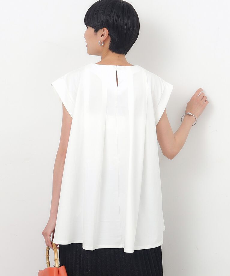 OPAQUE.CLIP「UV タックデザインチュニックカットソー【接触冷感/洗濯機洗い可】」|Tシャツ・カットソー|